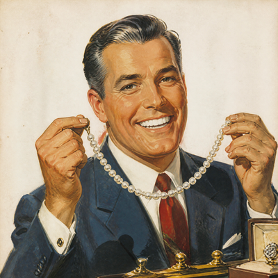 The Jeweler Polishes Treasures