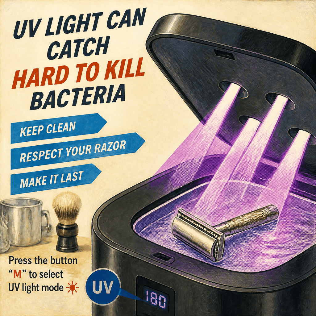 Razor Bath - Anti-Rust, Anti-Dull Ultra Sonic Cleaner - WRAYDOM